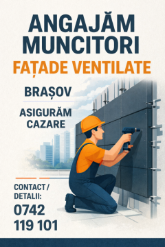 Caut muncitor calificat - Brașov - Fațade ventilate