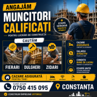 Angajăm Fierari, Dulgheri și Zidari Calificați – Constanța