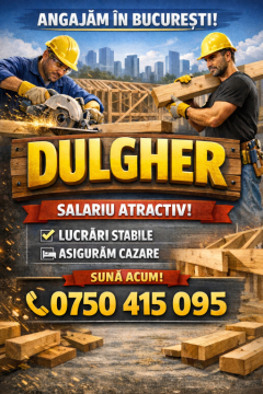 Angajez muncitor - fier și dulgherie