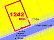 Teren Intravilan intrare Barabant 1242 mp. Imprejmuit Asfalt Utilitati Bransate