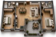 Apartament 3 Camere- 66,5 MPU-Parter-Terasa-Parcare