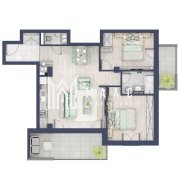 Apartament 3 camere | Balcoane 16.2 mp | Etaj 1 | Turnisor