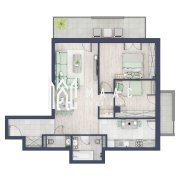 Apartament 3 camere | Balcoane/Terase 31.7 mp | Gradina ca. 61mp | Turnisor