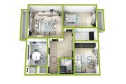 Aradului. 3 Camere. 2 Bai. 2 Balcoane. Decomandat. - 8