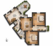 Apartament cu 4 camere si terasa si curte proprie, langa primarie - 6