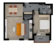 Apartament 2 camere, depozitare, etaj intermediar, balcon, garaj, boxa - 4