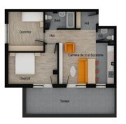 Apartament 3 camere, 2 bai, 58 mp utili, terasa 19 mp, garaj, boxa