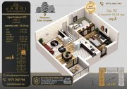 Apartament 02A, Corp A – 2 camere | 55,60 mp | Jabri Nord Residence