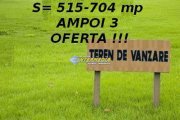 Teren intravilan de vanzare in suprafata de 515 mp in Alba Iulia zona Ampoi 3