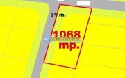 Teren intravilan 1068 mp cu toate utilitatile in Cetate