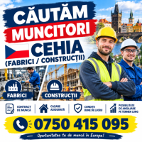 Angajăm muncitori în Cehia – Fabrici și Construcții