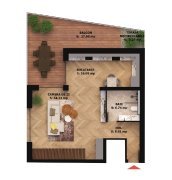 Apartament nou, 2 camere, 281 800 Euro. Comision 0.