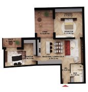 Apartament nou, 3 camere, 273 500 Euro. Comision 0.