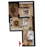 Apartament nou, 2 camere, 212 500 Euro. Comision 0.