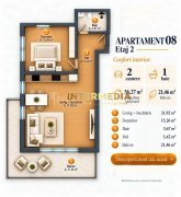 Apartament PREMIUM I 2 camere I 56 mp I  balcon 11,53 mp I finisat I - 5